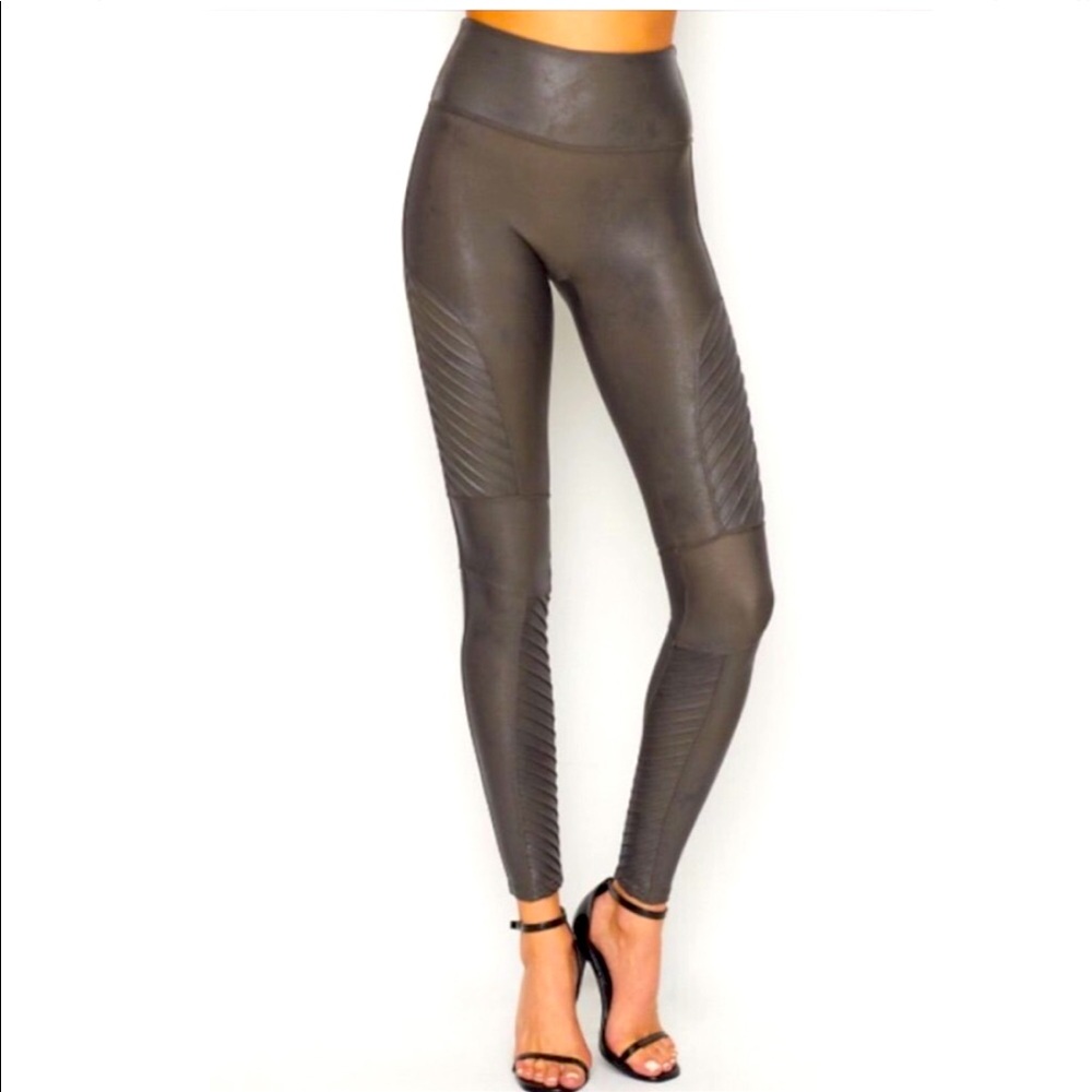 Spanx Gunmetal Moto leggings